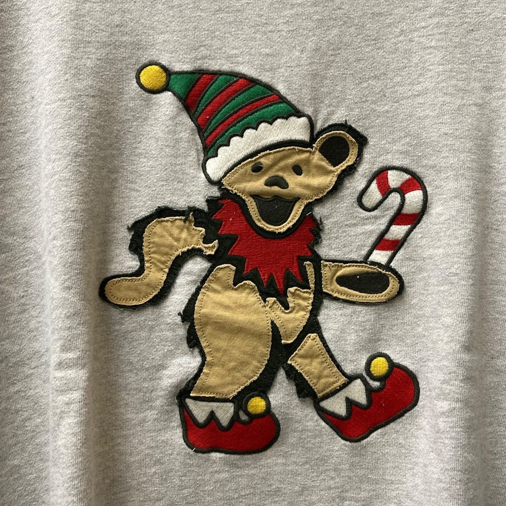 Lucky Brand Men's Size L Grey Heather Grateful Dead Dancing Bear Sweatshirt NWT